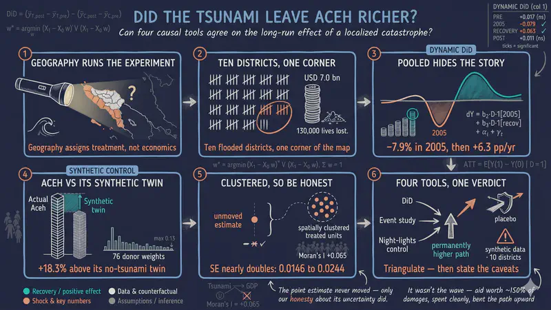 ¿Recuperarse mejor? Evaluación del impacto económico del tsunami de Aceh