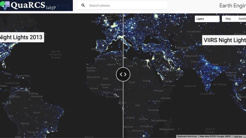 夜間光の時空間動態：VIIRS-annualデータ