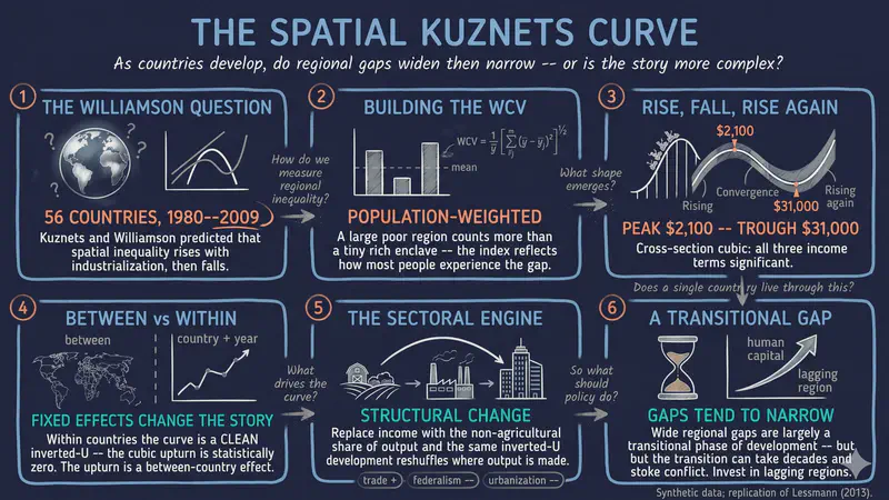 Spatial Inequality and the Kuznets Curve: Parametric and Semiparametric Estimates in R
