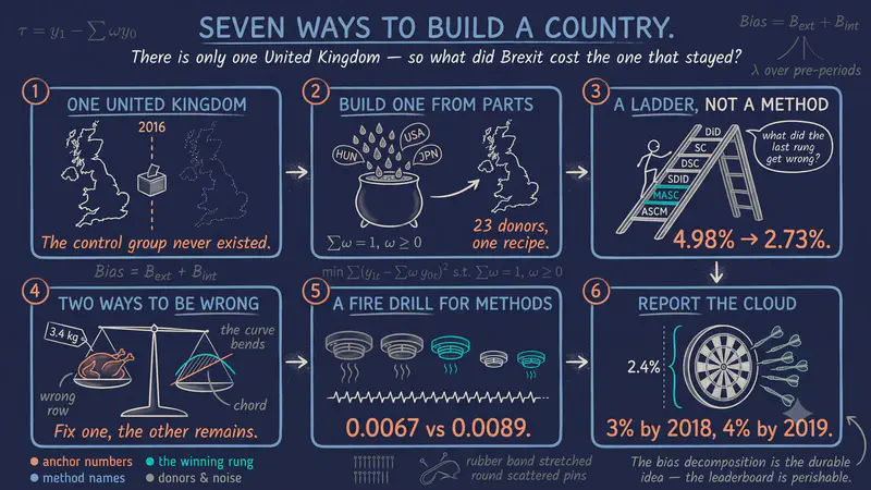 From DiD to SDID: A Ladder of Synthetic Control Estimators, and What Brexit Cost the UK