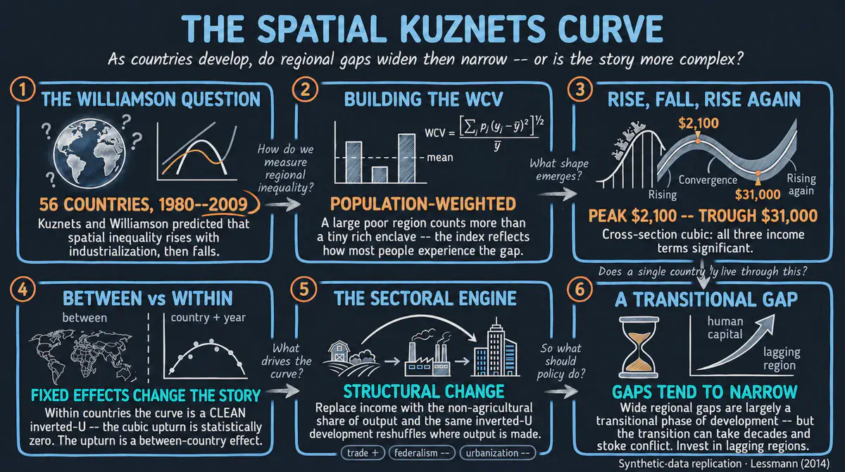 Spatial Inequality and the Kuznets Curve: Parametric and Semiparametric Estimates in R